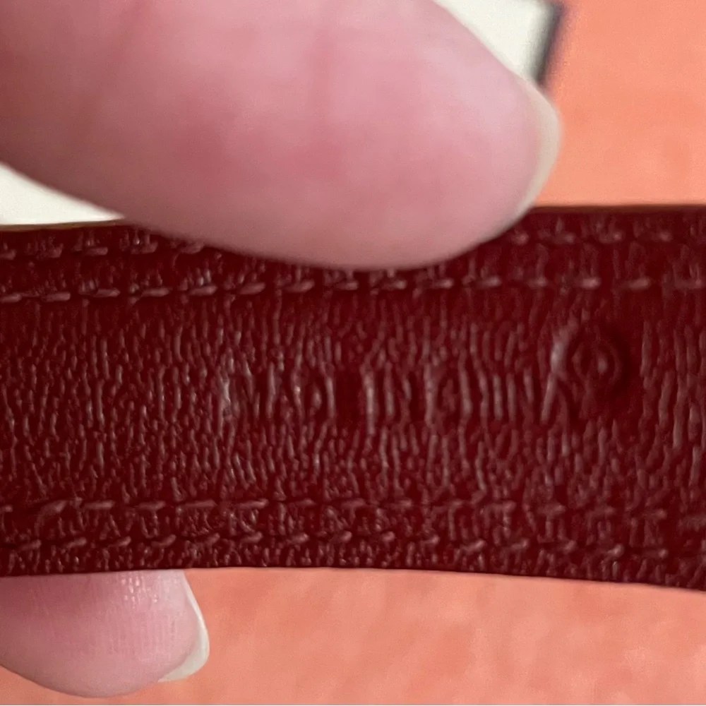 XS Coach Cherry Red Mini Signature Leather Pet Collar NWT - Picture 9 of 11